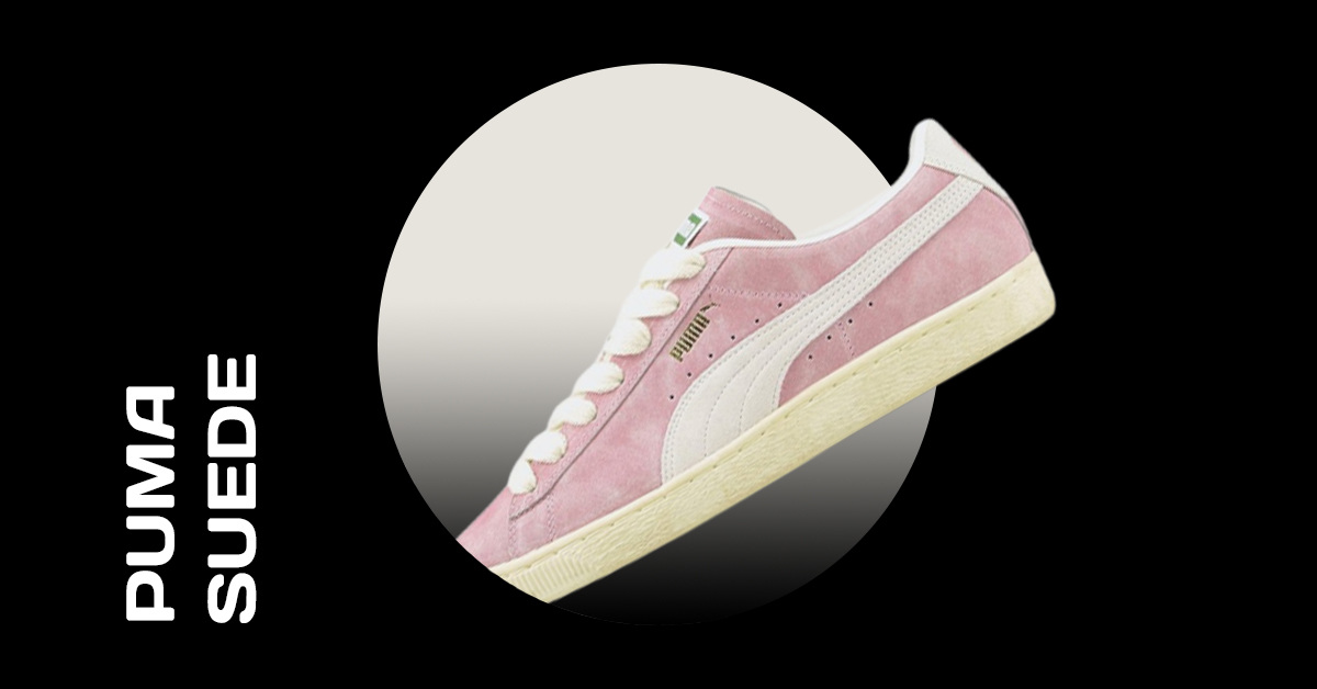 Puma classic+ cheap pink suede trainers